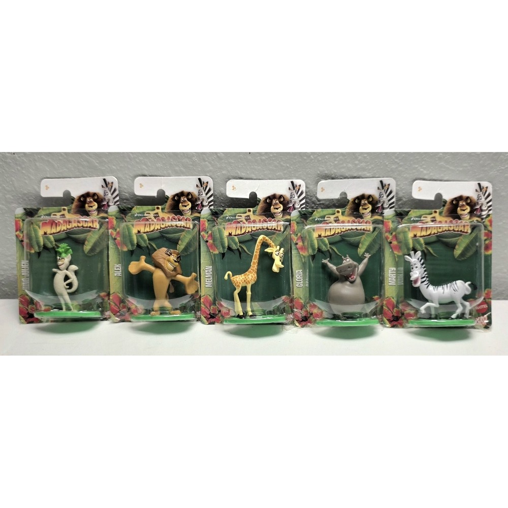 DreamWorks Madagascar Mattel Micro Alex Gloria Marty Melman And King Julien